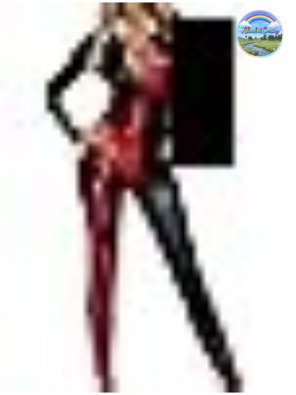 Women's Jazzy Jester Catsuit Costume with Mask Zip Front